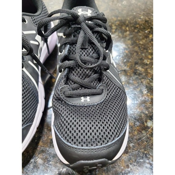 Under Armour Dash Rn 2 Women's Black Mesh Upper Lace Up Athletic Shoes Size 9 - Picture 3 of 10